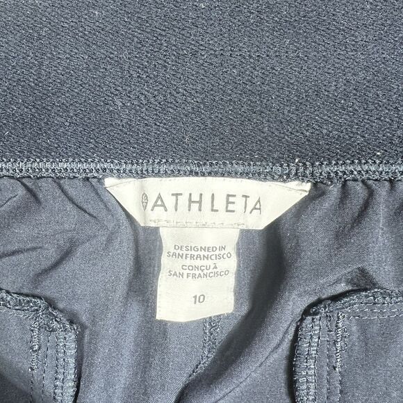ATHLETA Brooklyn Heights Jogger Pant 10 ( M ) Navy Blue 533443 Lightweight - Picture 11 of 14